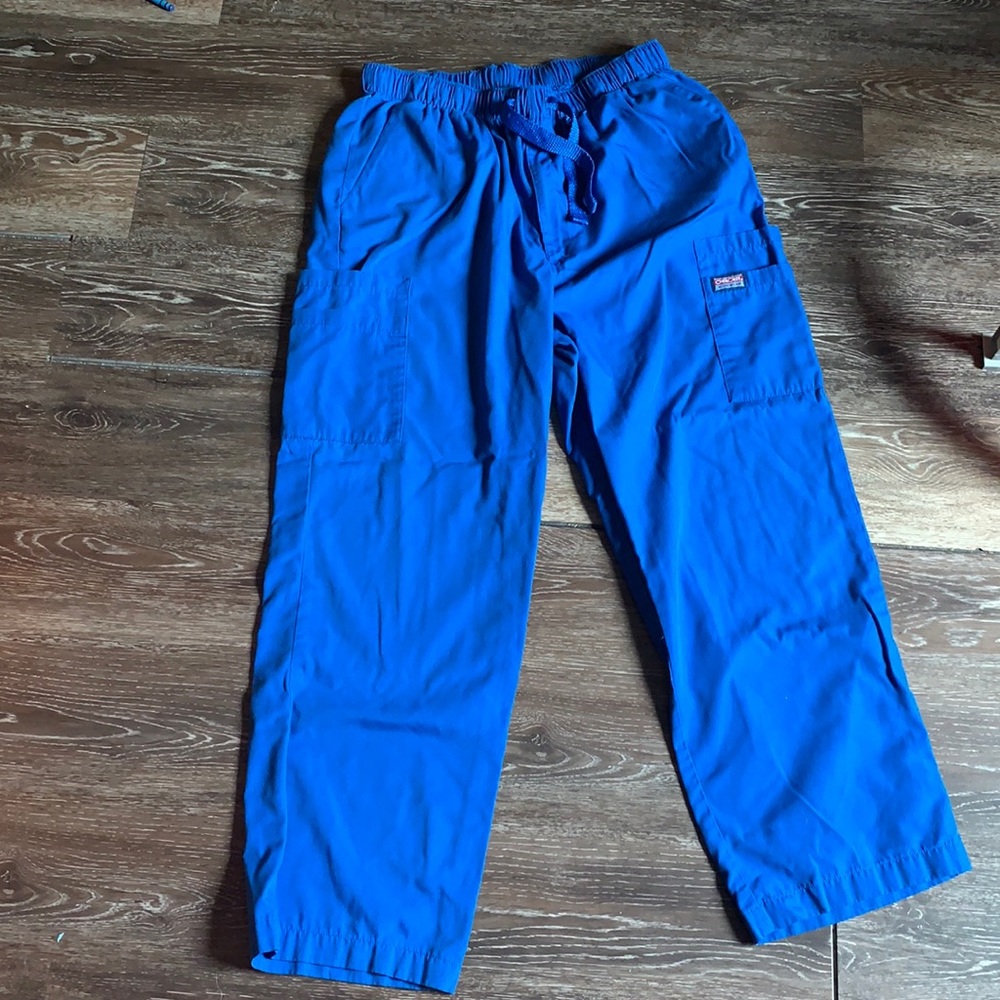 Men’s Medium Cherokee Scrub Pants Royal Blue